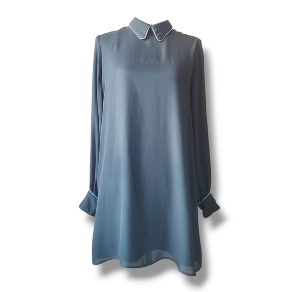 ANTHROPOLOGY Avec Les Filles Black Mini Dress - Picture 2 of 16